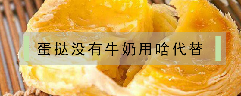 蛋撻沒有牛奶用啥代替